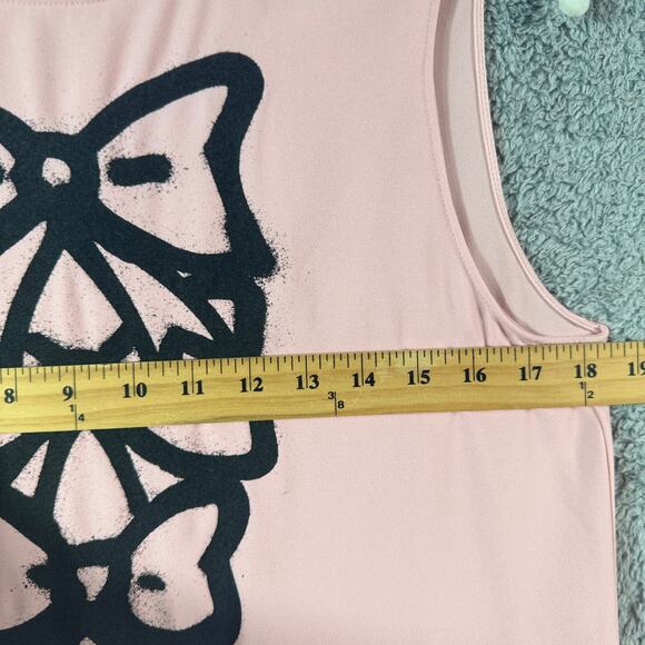 Moschino Boutique Pink Bow Polyester Blend Top Size 8 - Picture 7 of 8